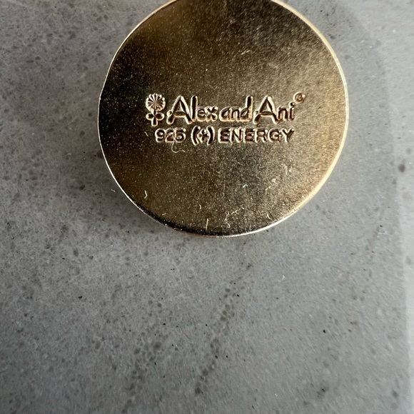 Alex and Ani Our Guardian Angel Two Tone 925 Silver Charm Bracelet Bangle - Picture 5 of 7